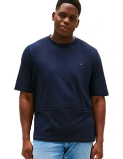 Plus Slim Crew Neck T-Shirt in Blue