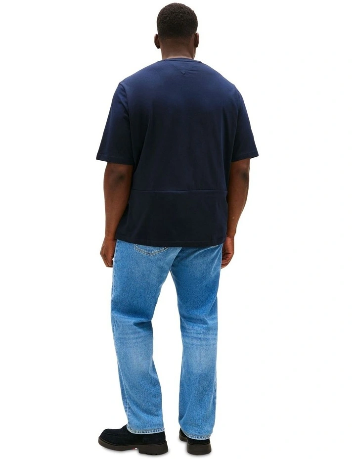 Plus Slim Crew Neck T-Shirt in Blue image 2