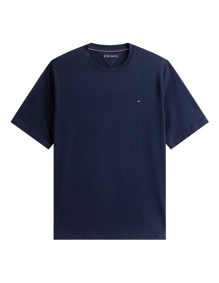 Plus Slim Crew Neck T-Shirt in Blue image 5
