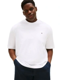 Plus Slim Crew Neck T-Shirt in White