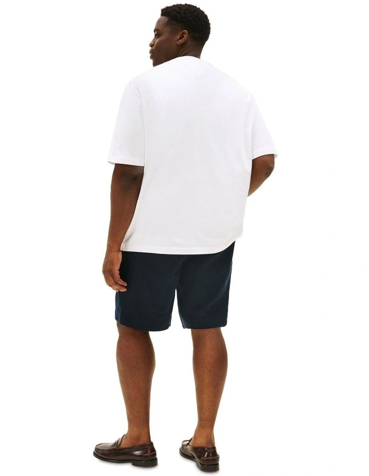 Plus Slim Crew Neck T-Shirt in White image 2