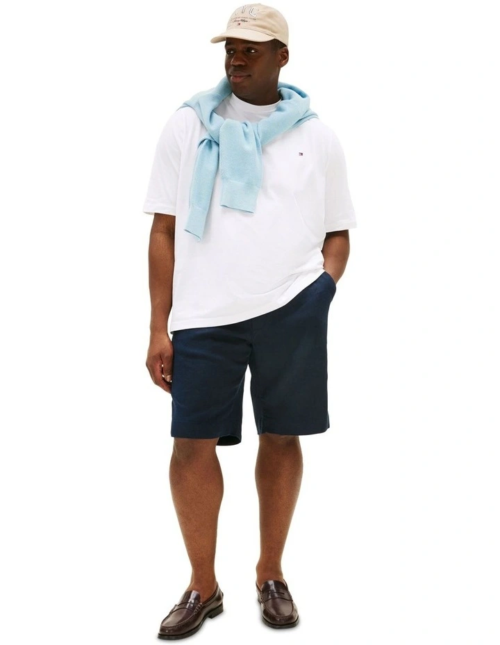 Plus Slim Crew Neck T-Shirt in White image 4