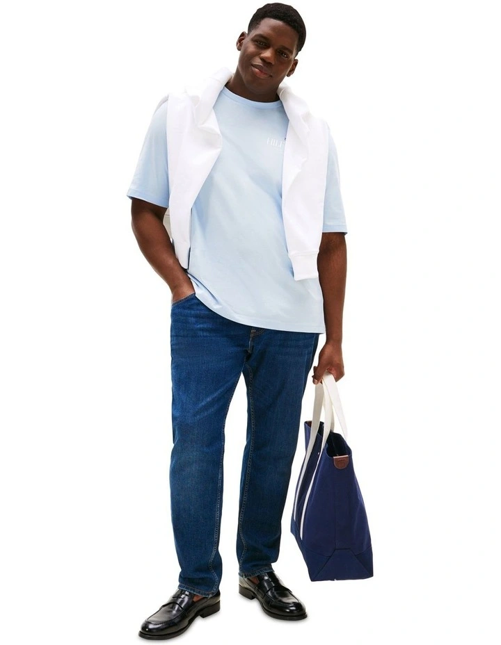 Big & Tall Hilfiger Stack Tee in Blue image 4
