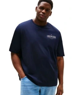 Big & Tall Stack Tee in Blue