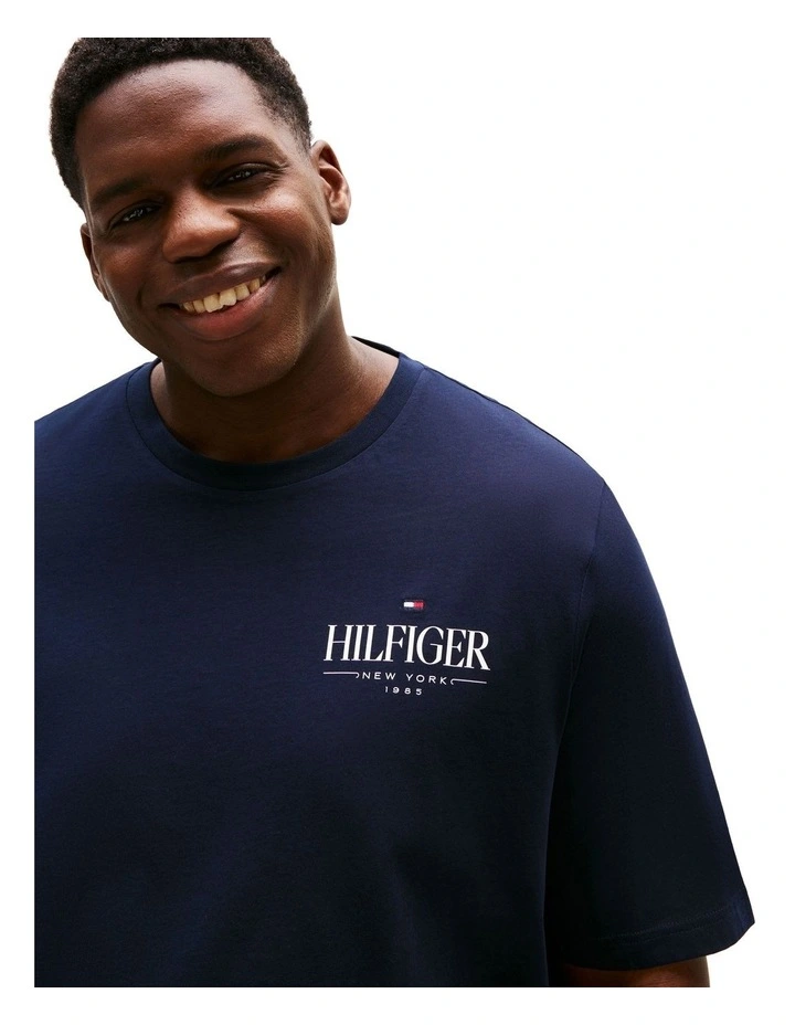 Big & Tall Stack Tee in Blue image 3