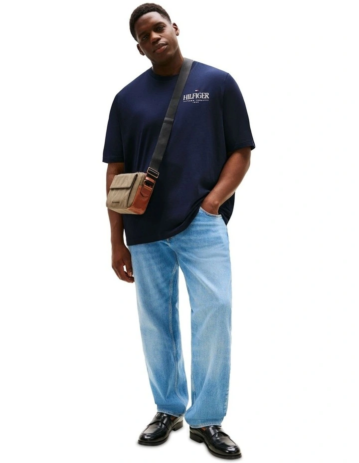 Big & Tall Stack Tee in Blue image 4