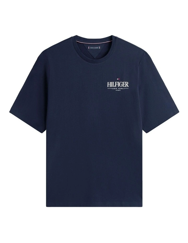Big & Tall Stack Tee in Blue image 5