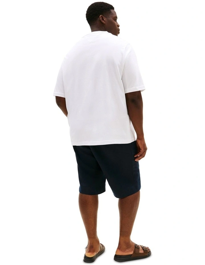 Big & Tall Floral Tee in White image 2