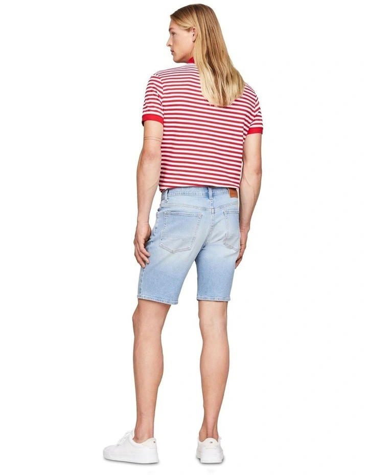 Stretch Brooklyn Regular Straight Denim Shorts in Blue image 2