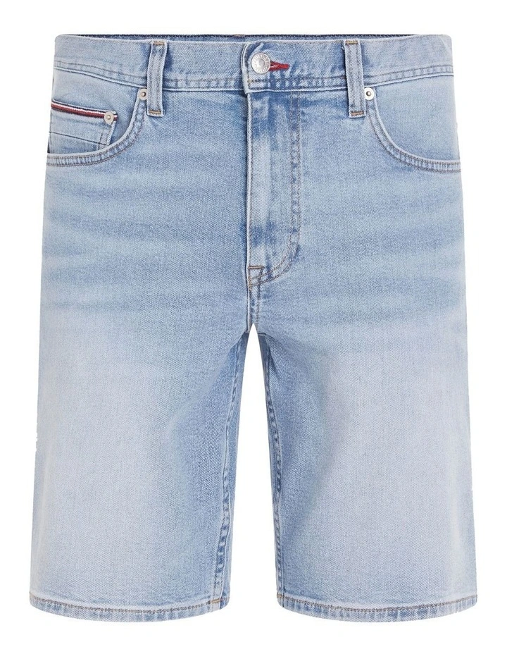 Stretch Brooklyn Regular Straight Denim Shorts in Blue image 6