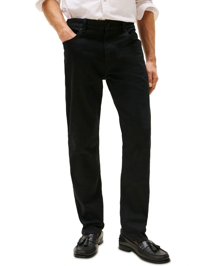 Straight Denton Jeans in Black image 1