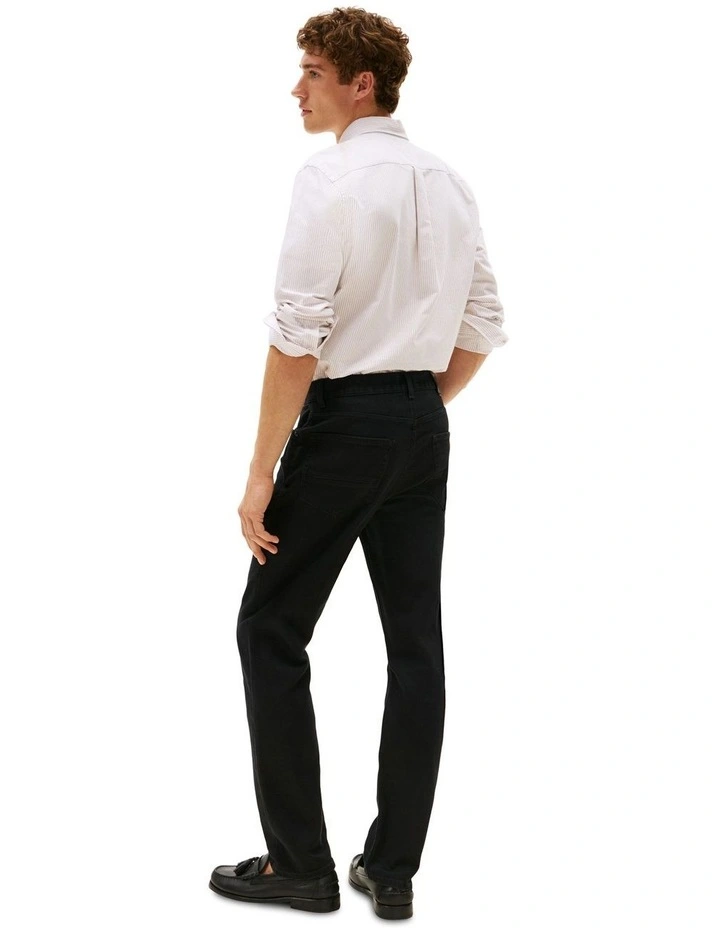Straight Denton Jeans in Black image 2