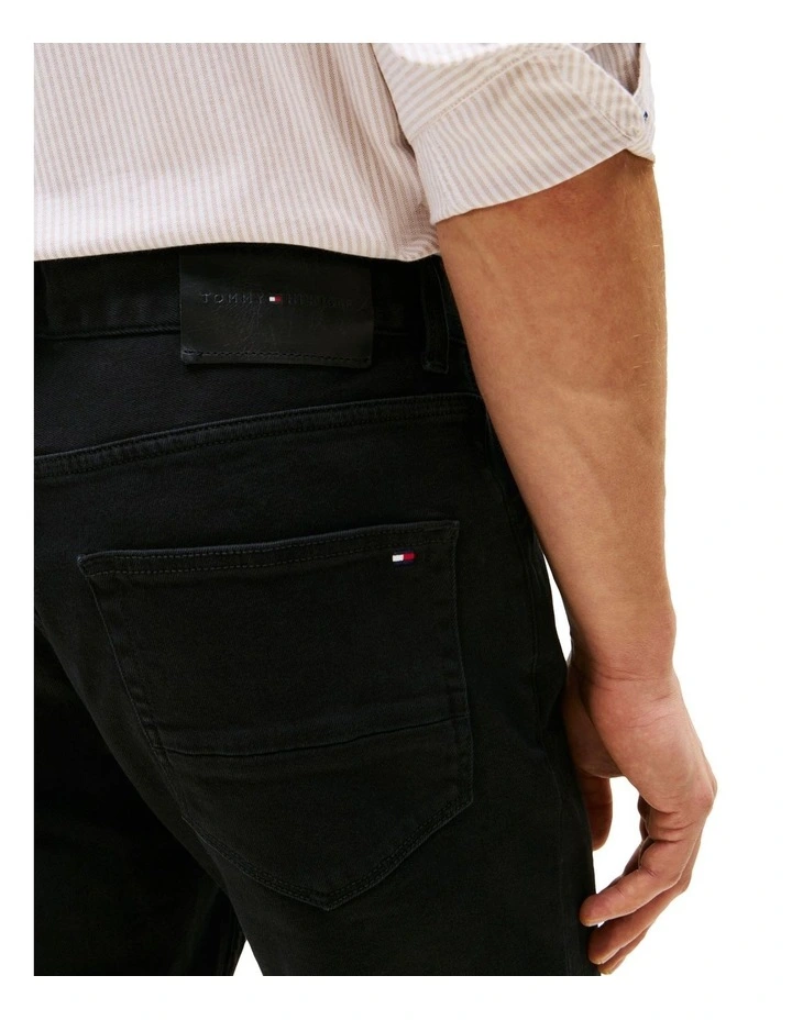 Straight Denton Jeans in Black image 4