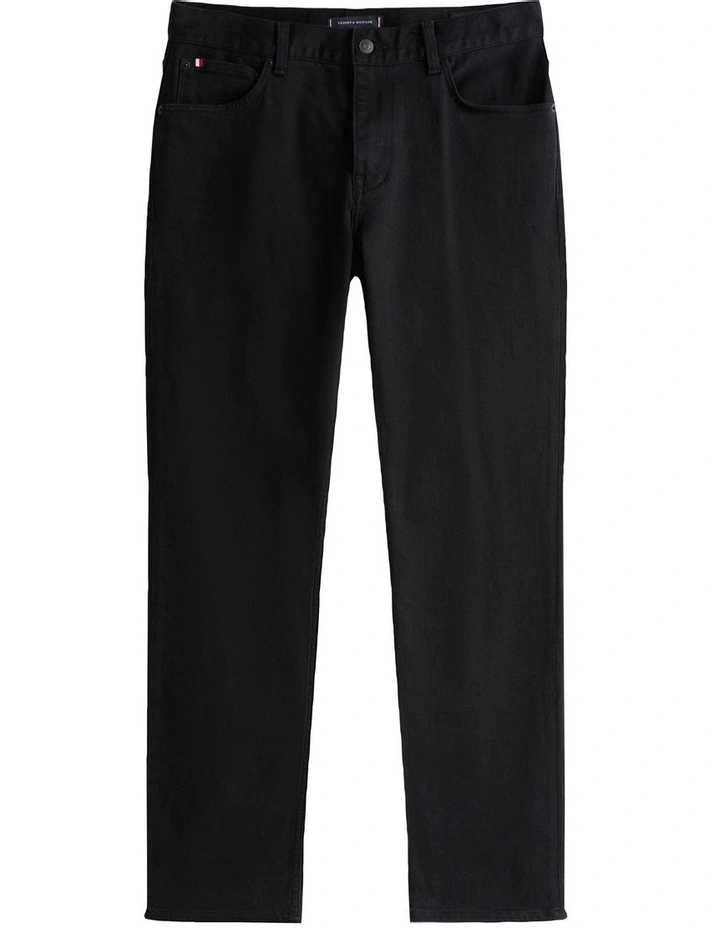 Straight Denton Jeans in Black image 7
