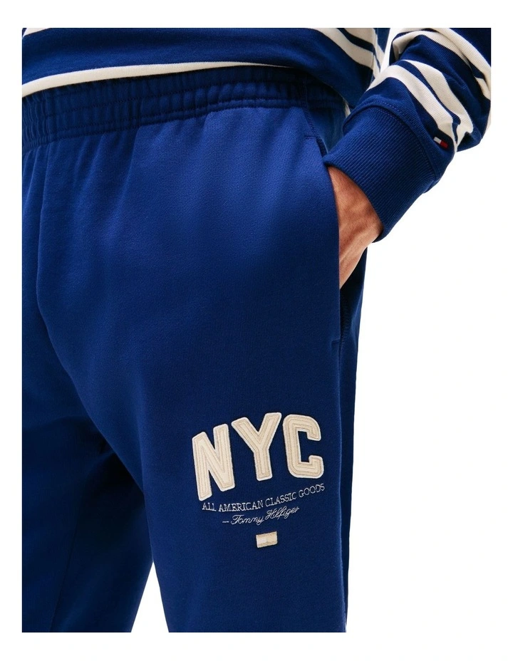 Athleisure Relaxed Joggers in Blue image 3