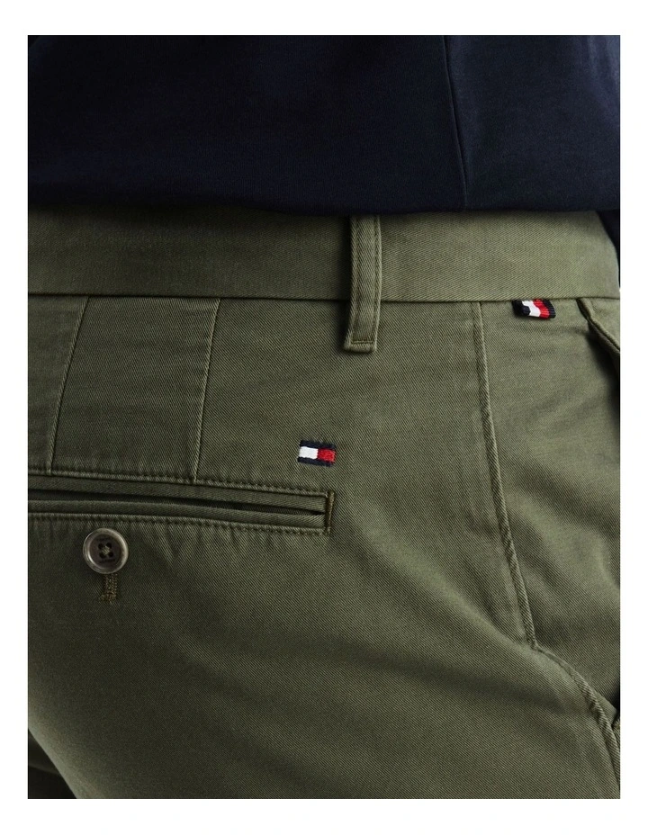 1985 Collection Denton Fitted Chinos in Green image 3