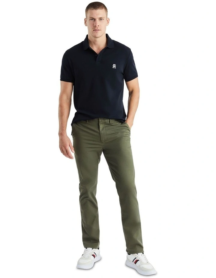 1985 Collection Denton Fitted Chinos in Green image 4