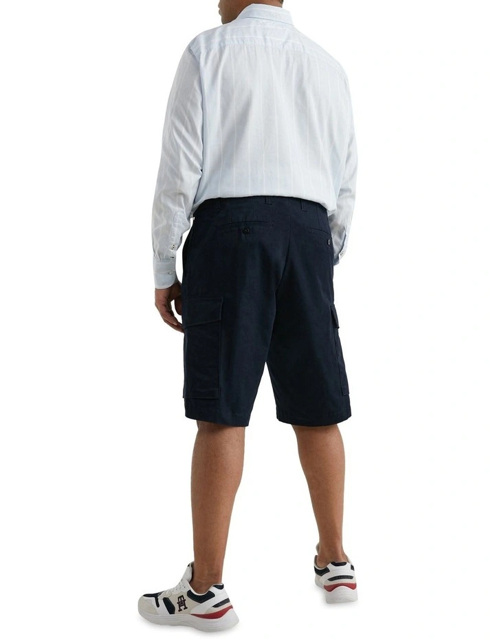 Tommy Hilfiger Big & Tall Twill Cargo Pocket Shorts in Blue MYER