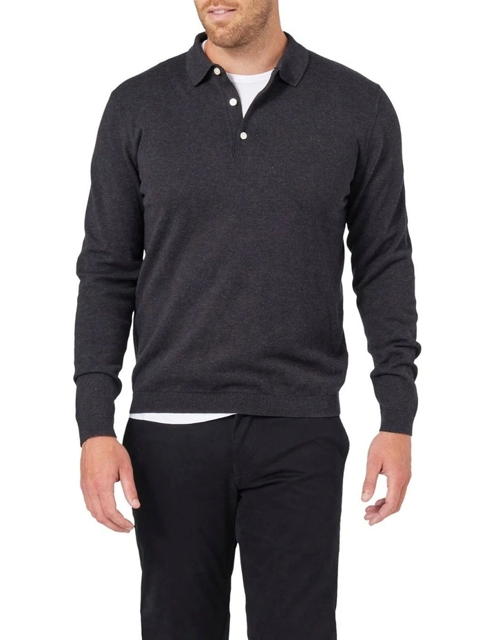 Myer mens long sleeve polo clearance