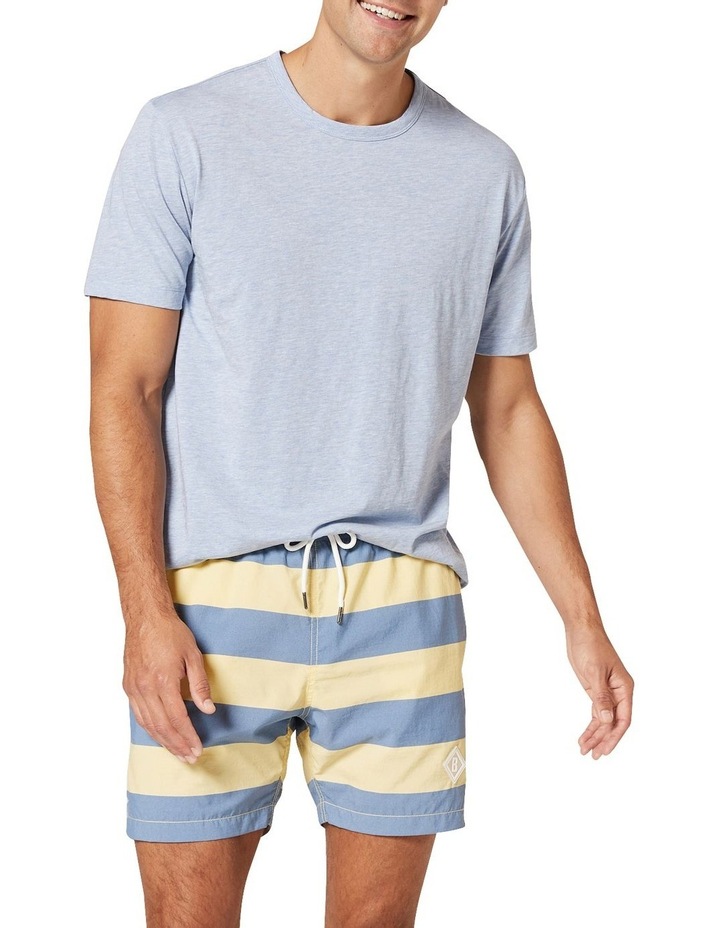 Pima Cotton Tee Blue Marle