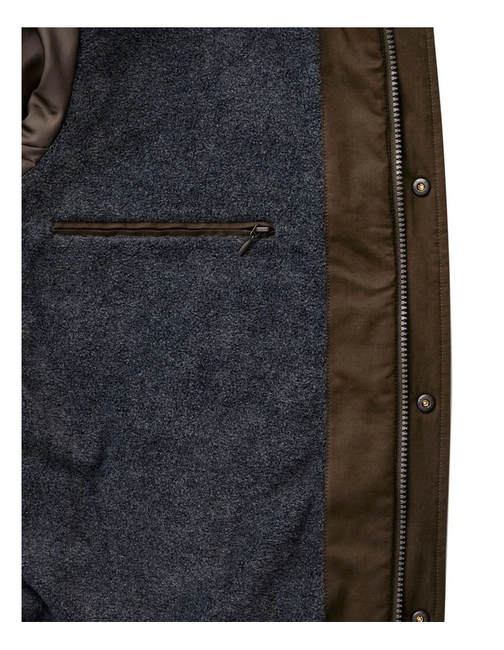Stadium Hooded Jacket in Dark Olive image 5