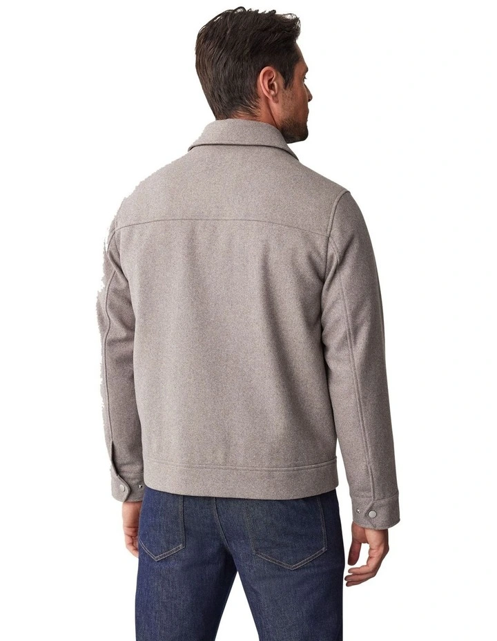 Fitzroy Zip Harrington in Taupe image 2