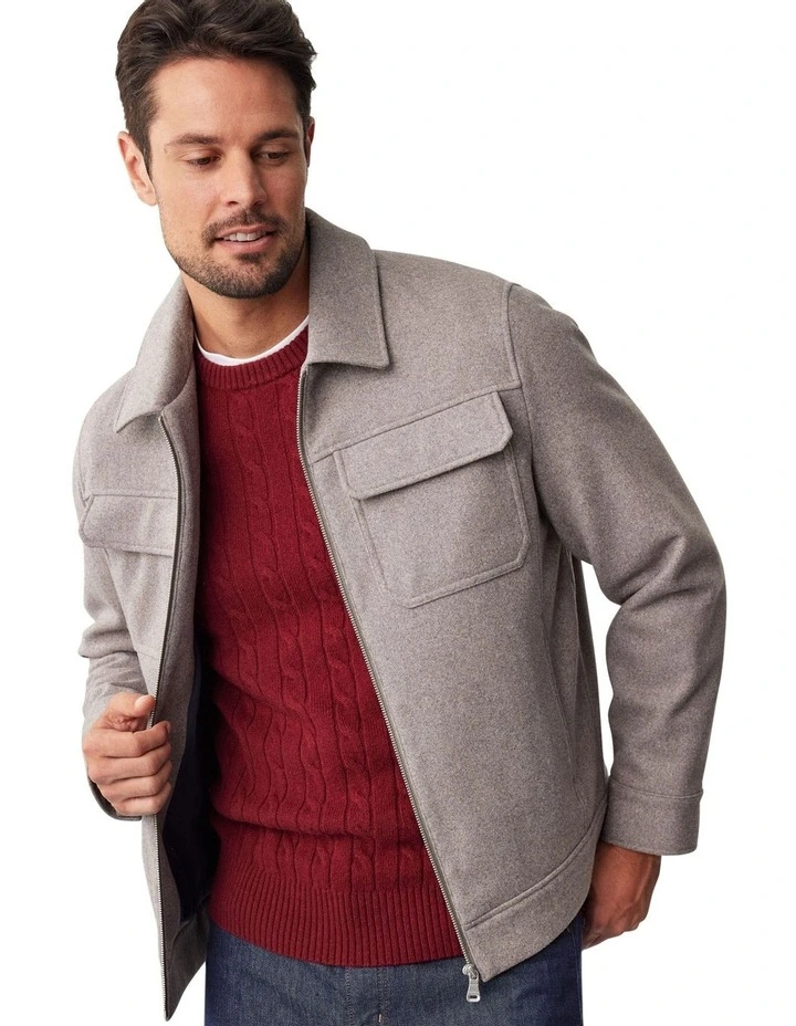 Fitzroy Zip Harrington in Taupe image 4
