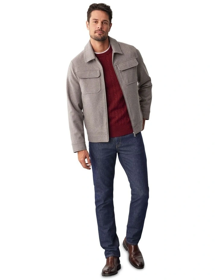 Fitzroy Zip Harrington in Taupe image 6
