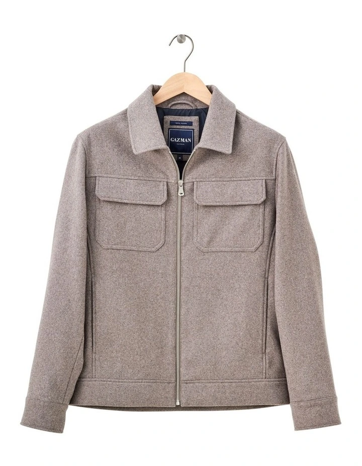 Fitzroy Zip Harrington in Taupe image 7