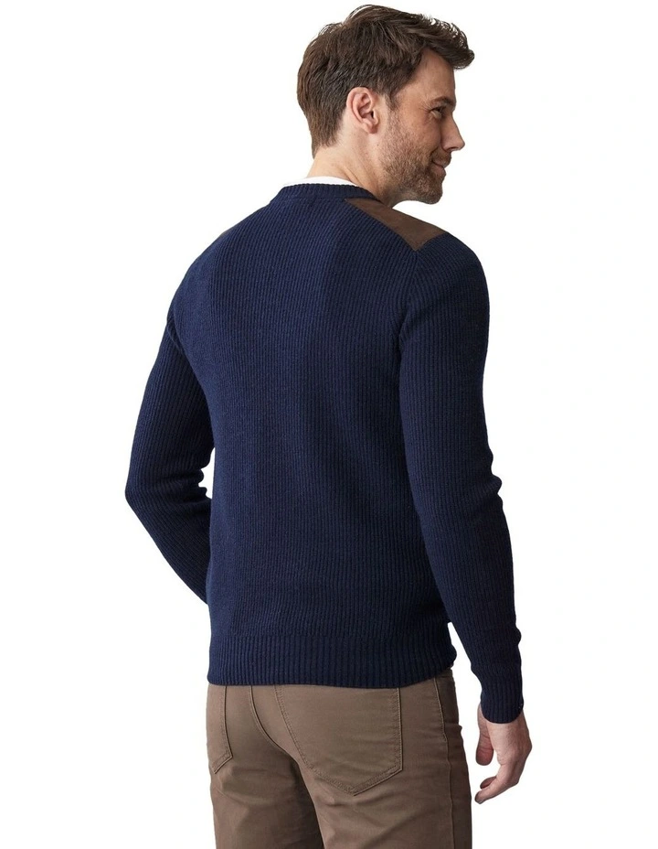 Fishermans Crew Neck Knit Navy image 2