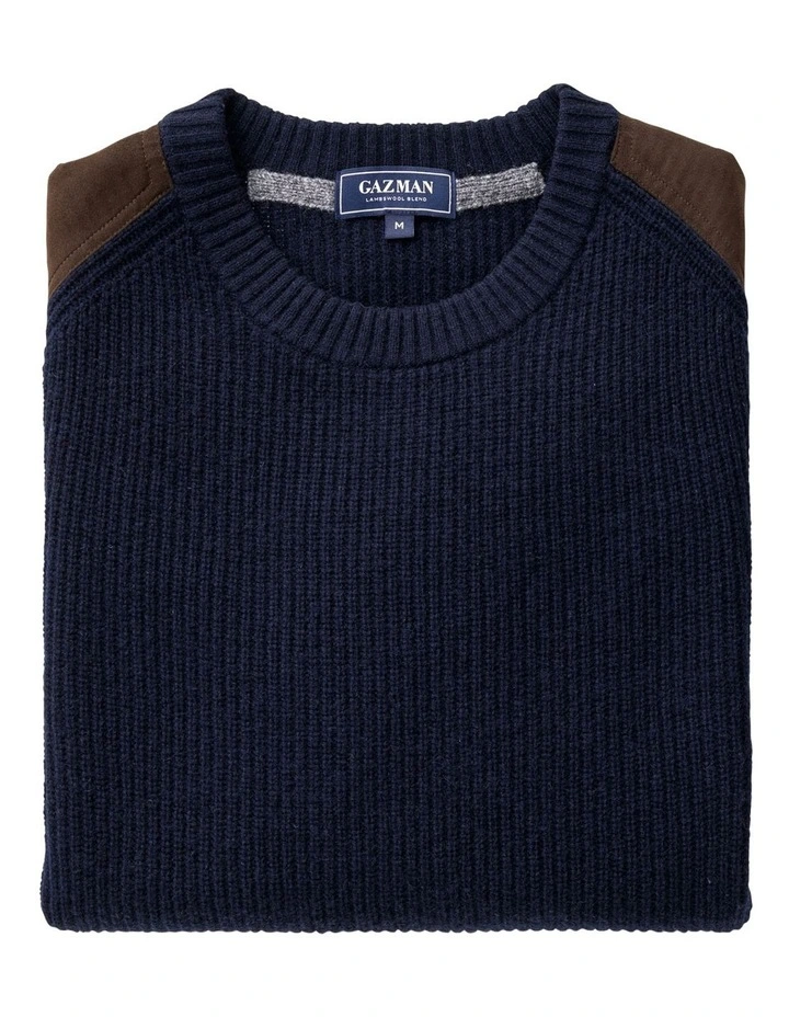 Fishermans Crew Neck Knit Navy image 3