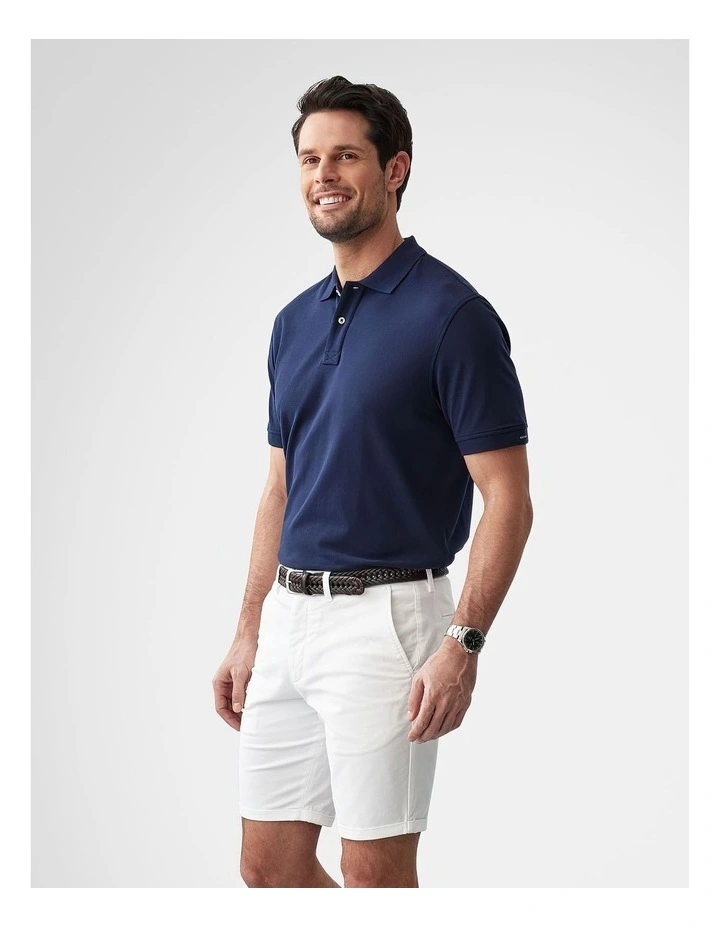 Classic Pique Polo T-shirt in Dark Navy image 4