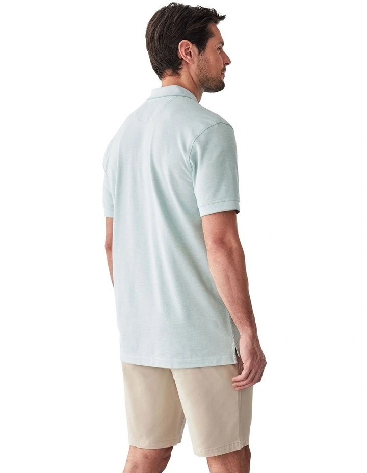 Oxford Pocket Polo Shirt in Sage image 2