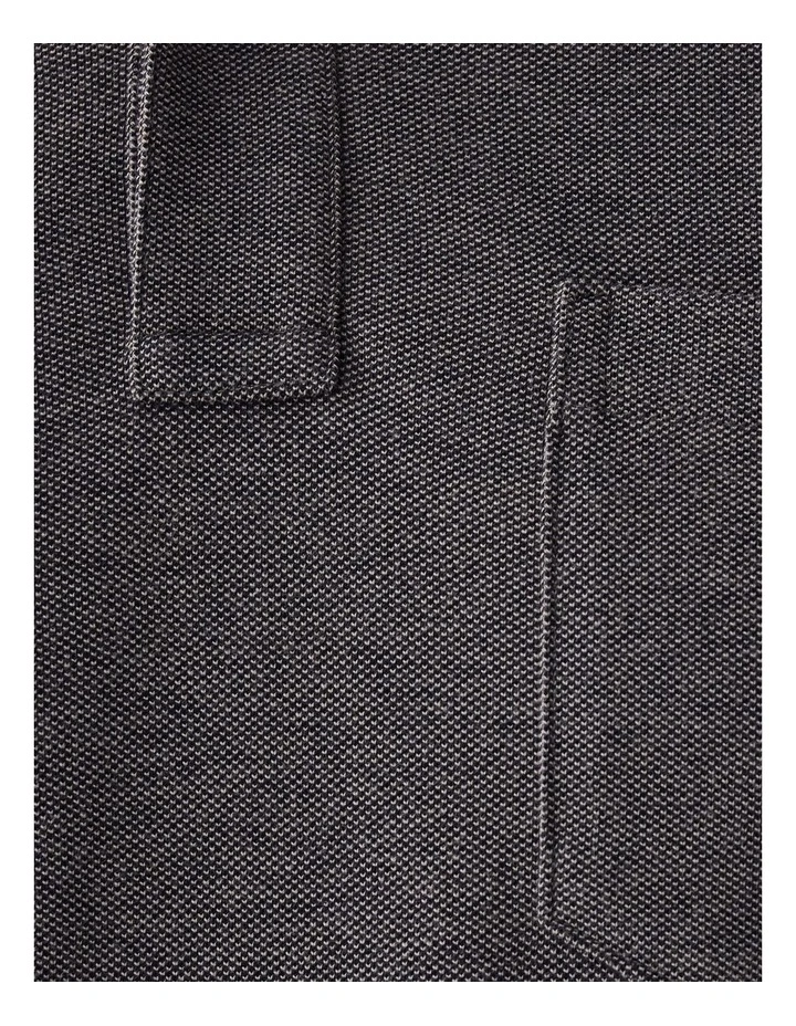 Oxford Pocket Polo Shirt in Charcoal image 6