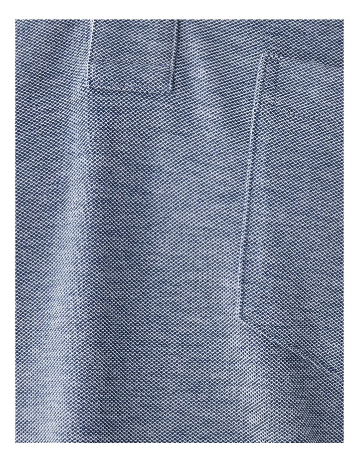 Oxford Pocket Polo Shirt in Navy image 6