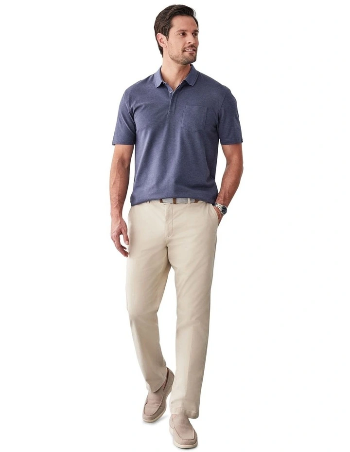 Smart Jacquard Polo in Midnight image 5