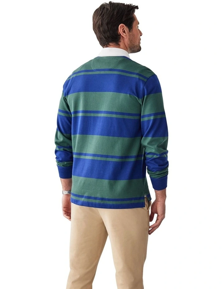 Breton Stripe Rugby Jumper in Multi image 2