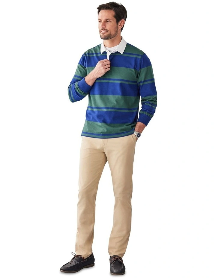 Breton Stripe Rugby Jumper in Multi image 5