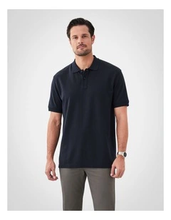 Classic Pique Polo in Black