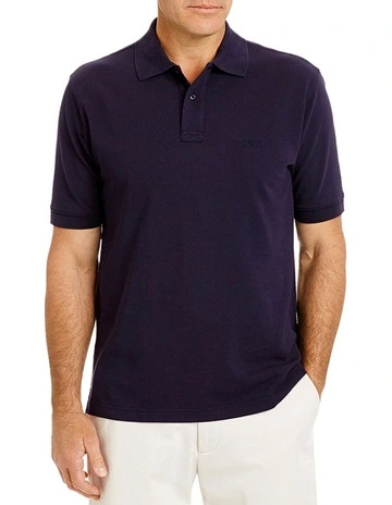 Classic Pique Polo in Navy