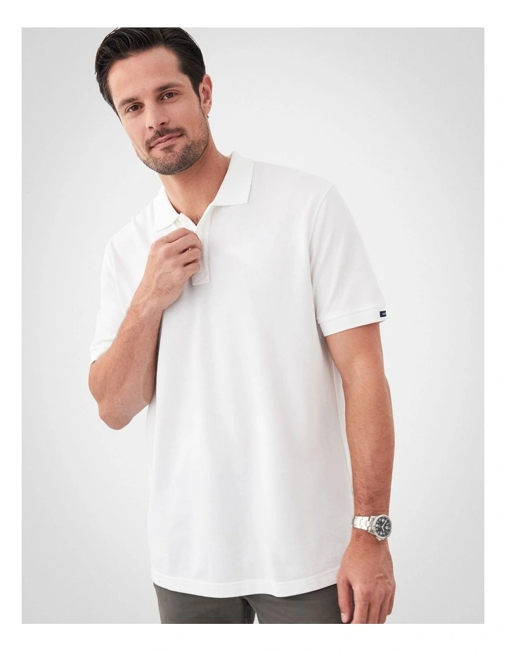 Classic Pique Polo White image 3