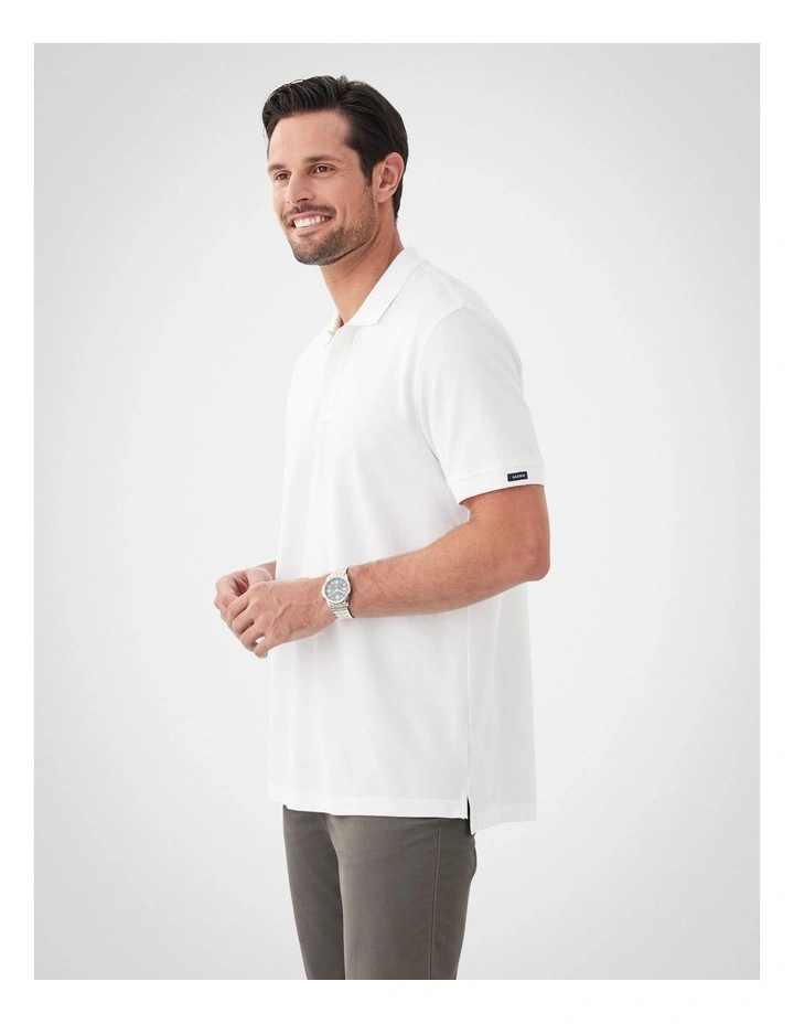 Classic Pique Polo White image 5