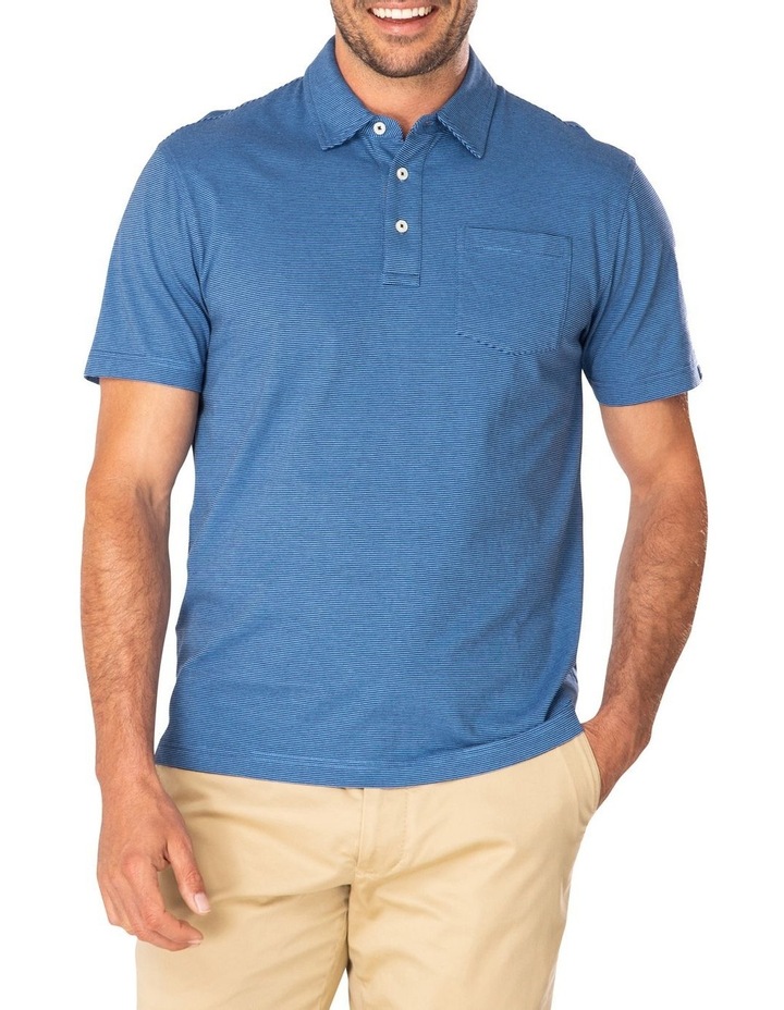 Gazman Stripe Jersey Pocket Polo | MYER