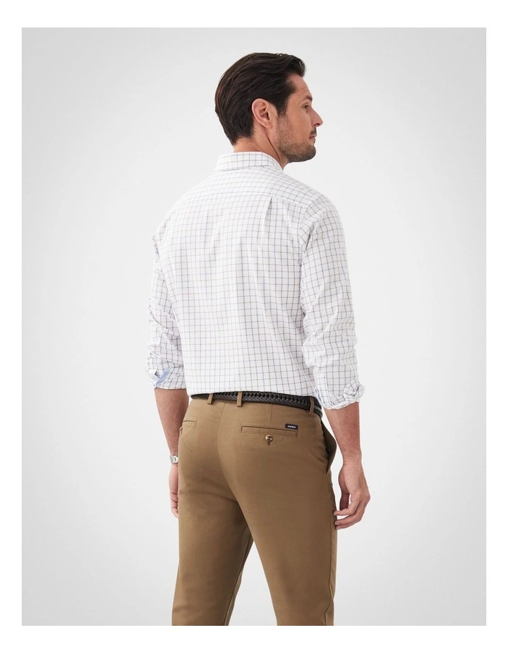 Easy Care Twill Check in White image 2