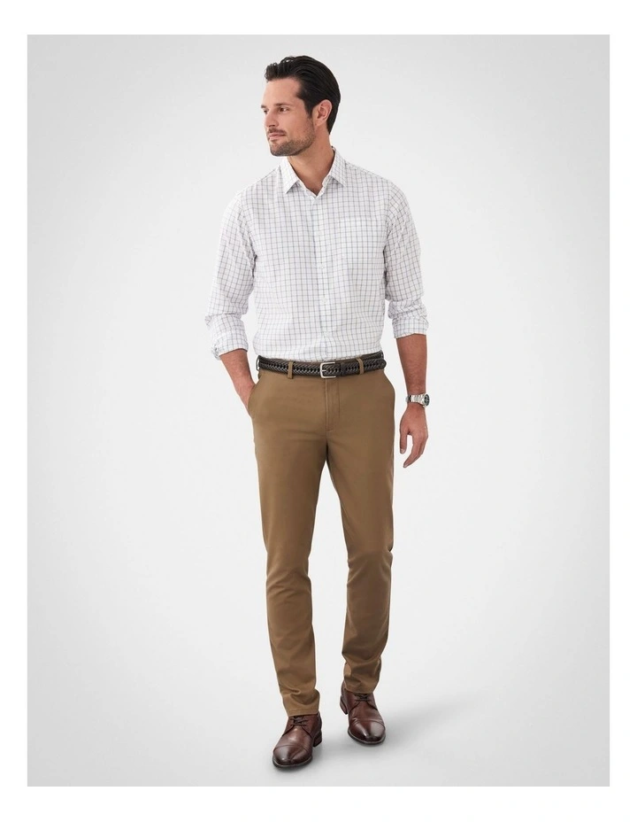 Easy Care Twill Check in White image 5