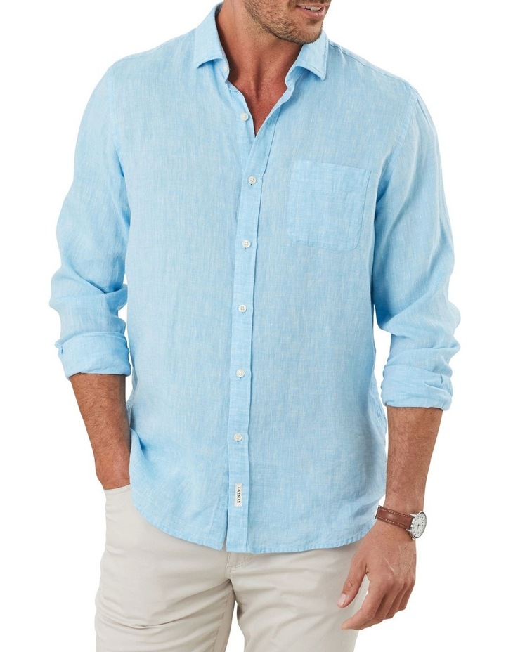 Gazman Pure Linen Long Sleeve Shirt MYER