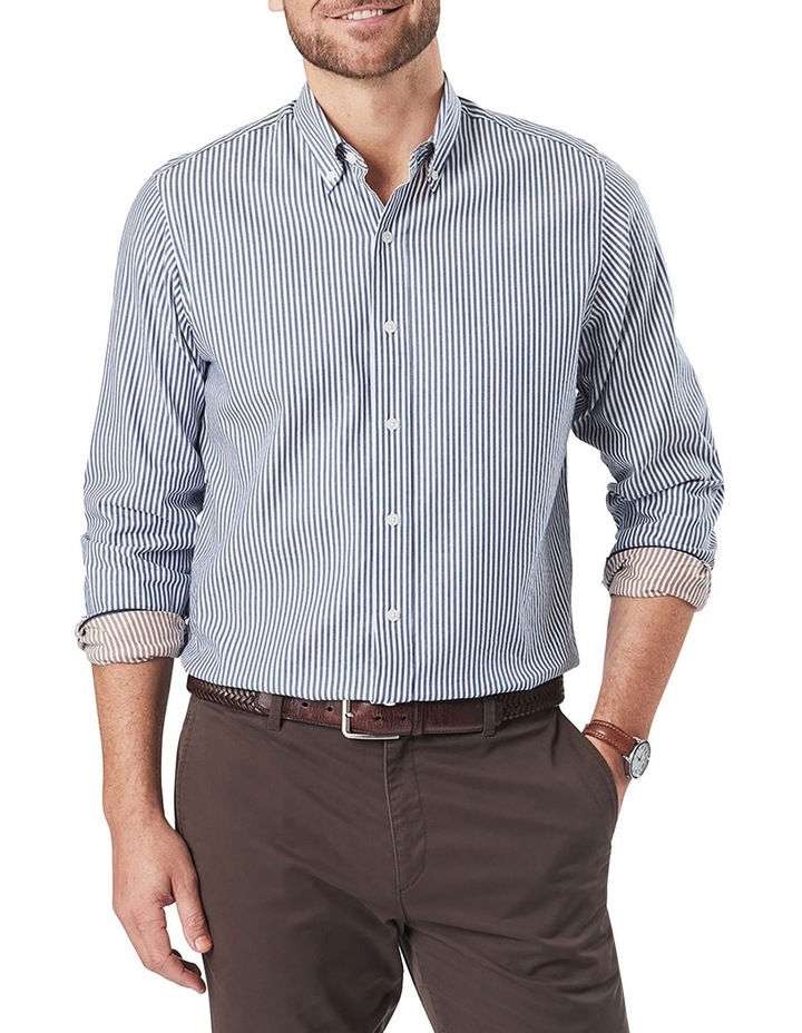 Casual Double Faced Stripe Shirt Navy