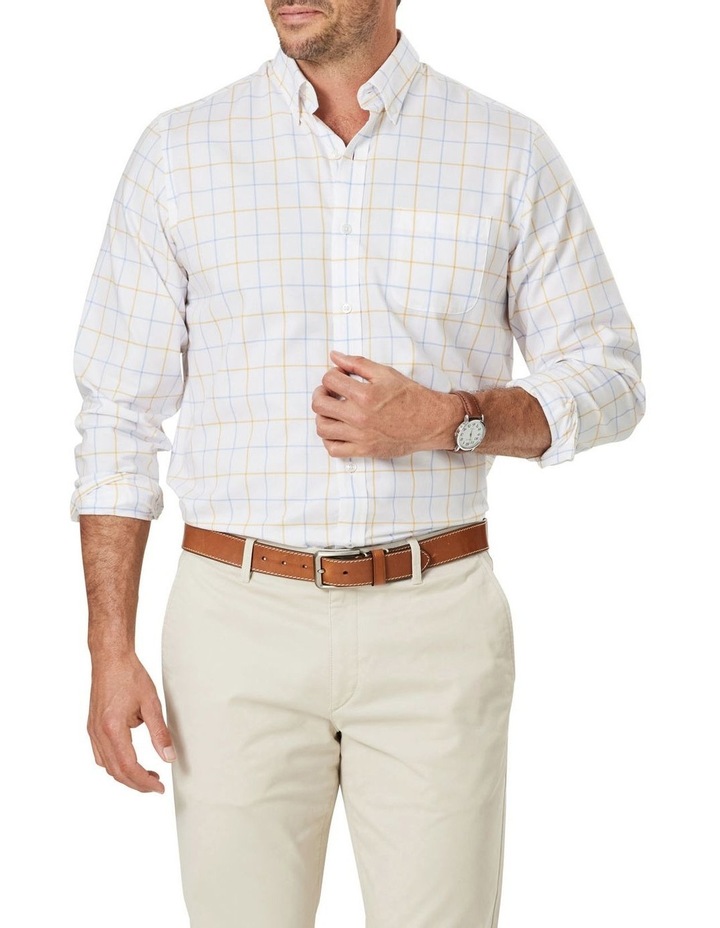 Easy Care Twill Check Long Sleeve Shirt in