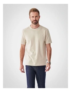 Basic Crew T-shirt in Ecru