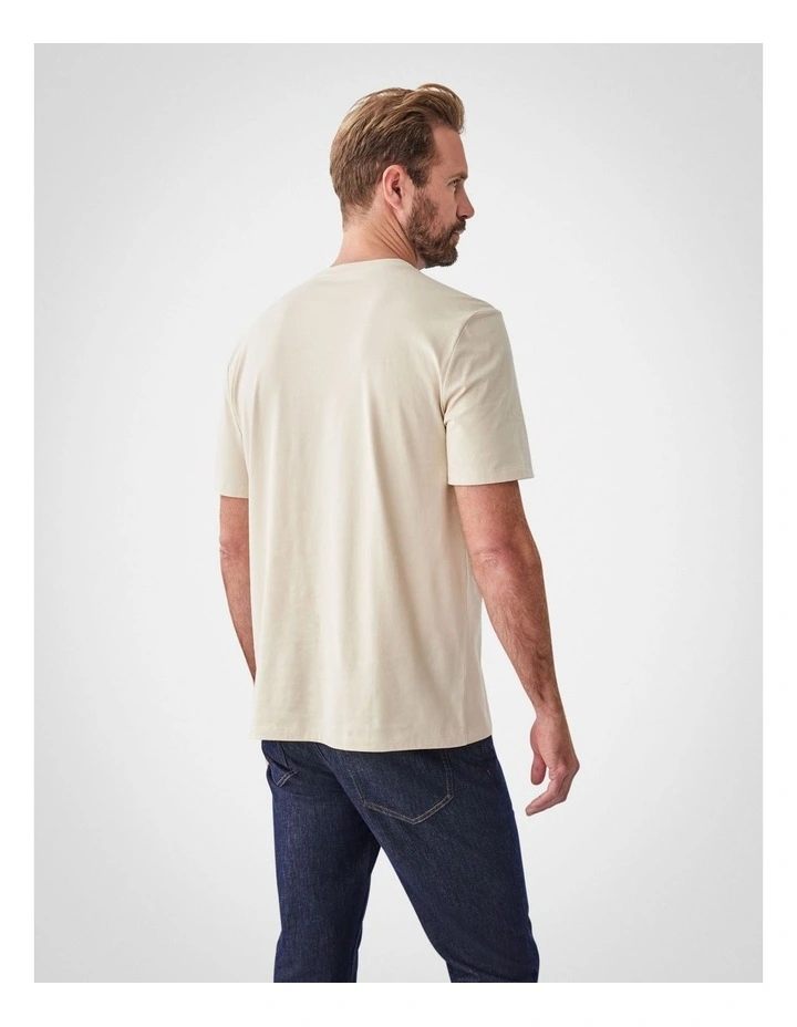 Basic Crew T-shirt in Ecru image 2